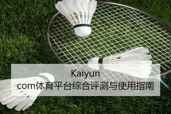 Kaiyun com体育平台综合评测与使用指南